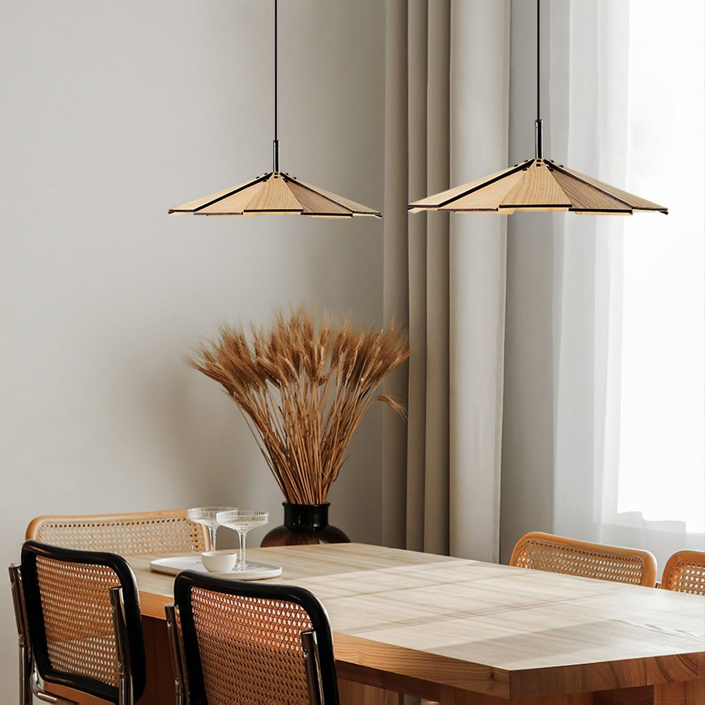 Umbrella Wooden Houselight Pendant Light