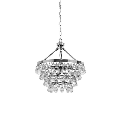 Unique Tiered Crystal Crown Chandelier