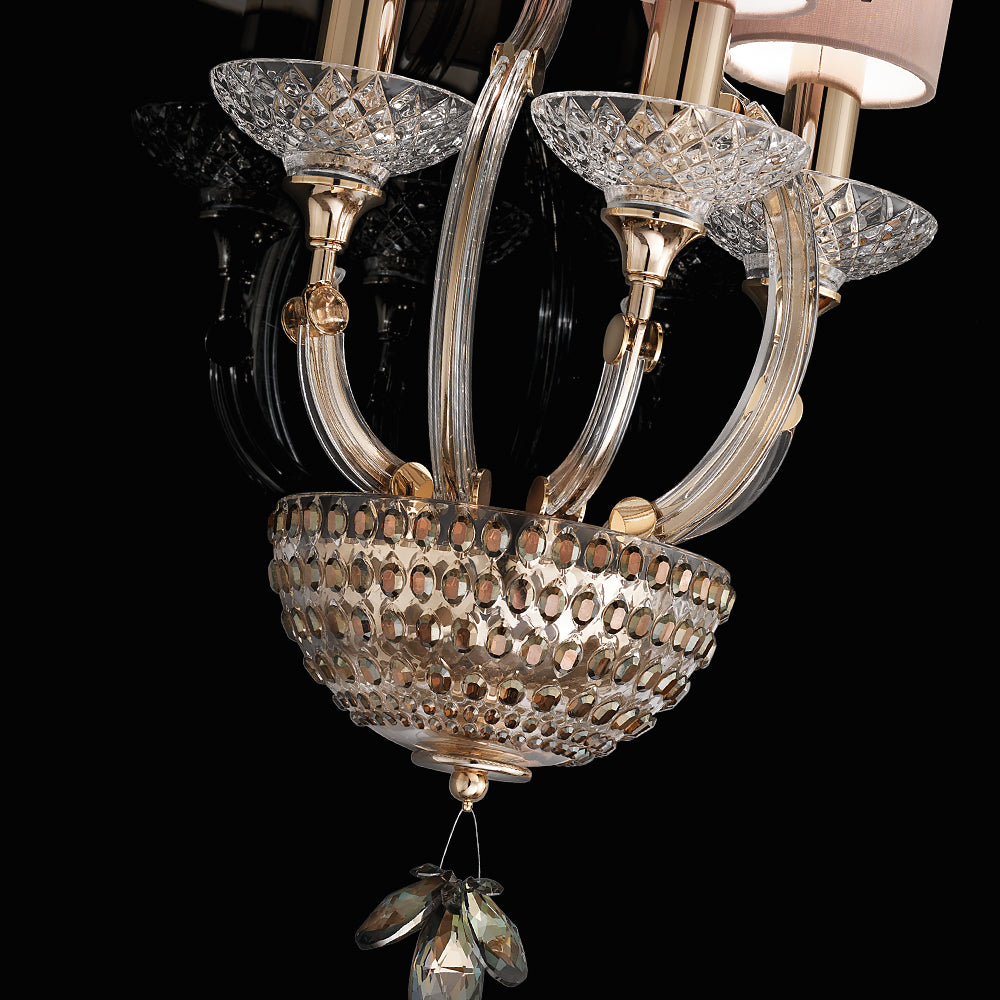 Exclusive Bronze Crystal Wall Light