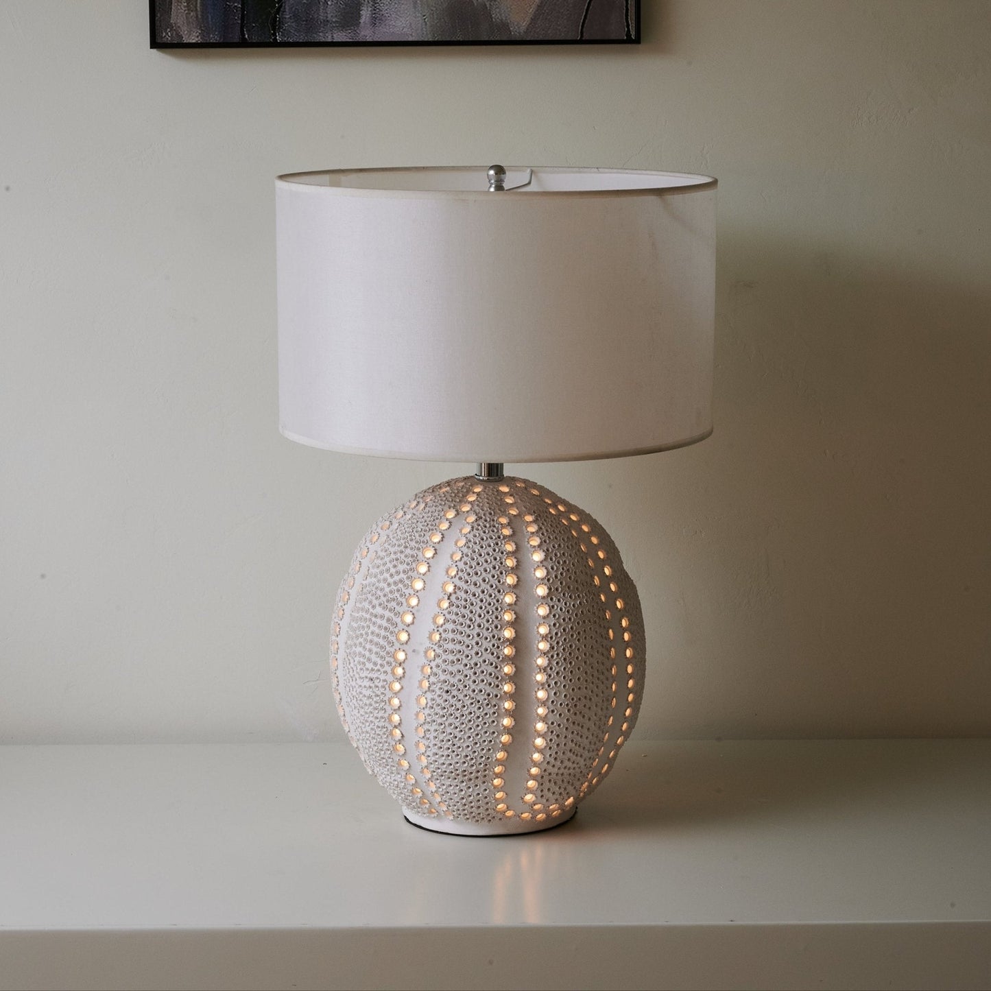 Urchin Textured Ceramic Table Lamp