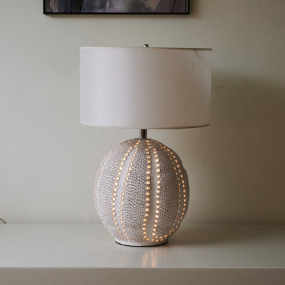 Urchin Textured Ceramic Table Lamp