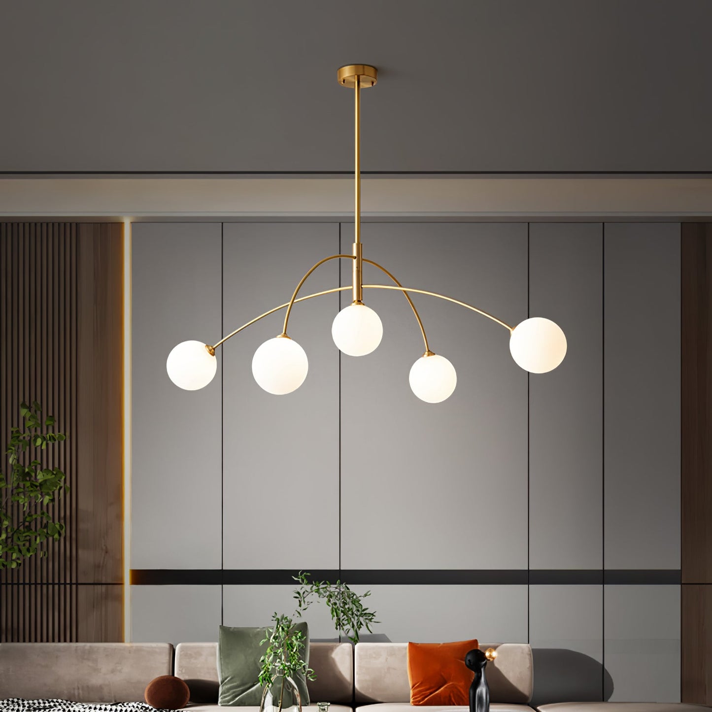 Valentina Arc Gasolier Chandelier