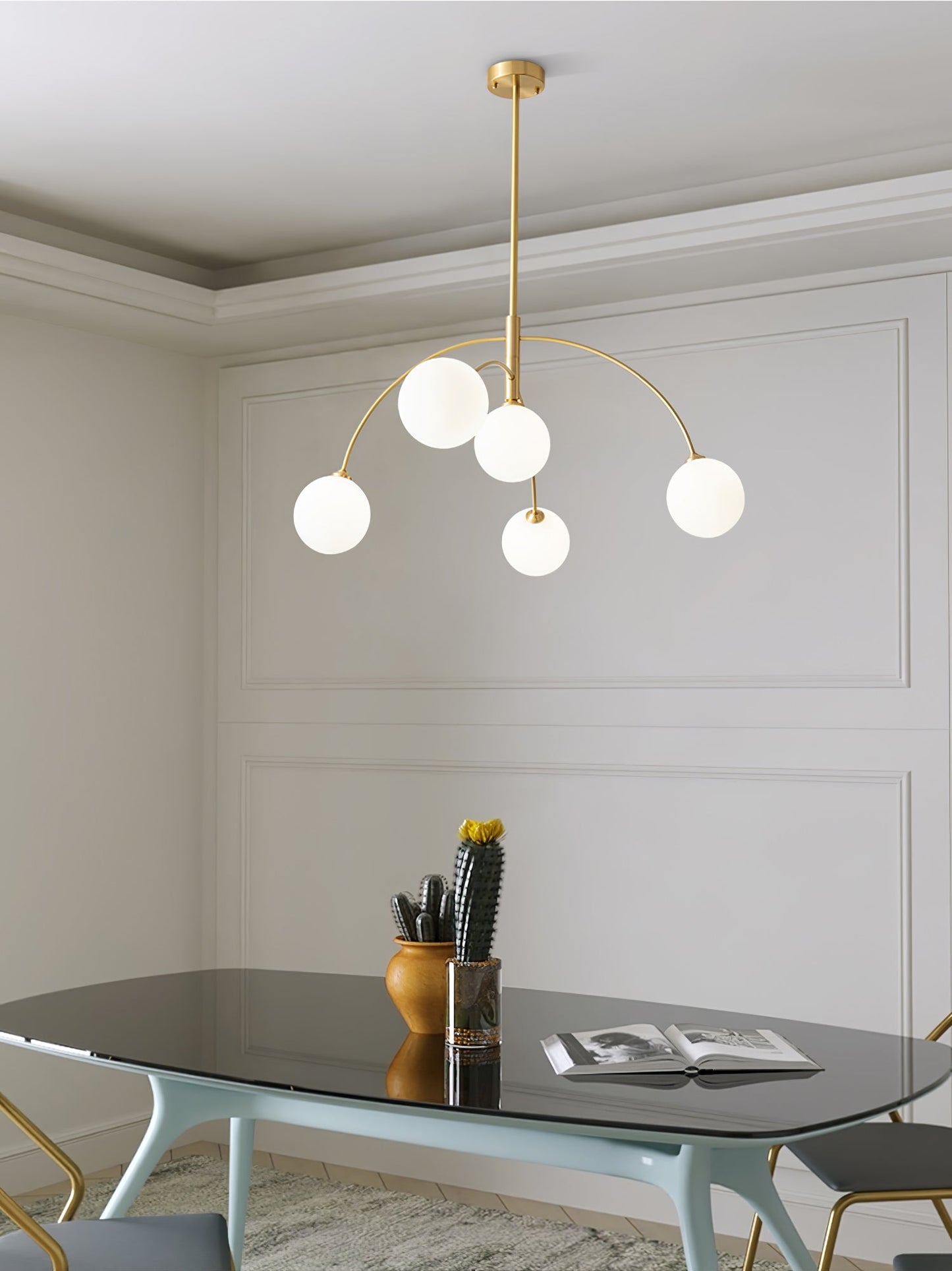 Valentina Arc Gasolier Chandelier