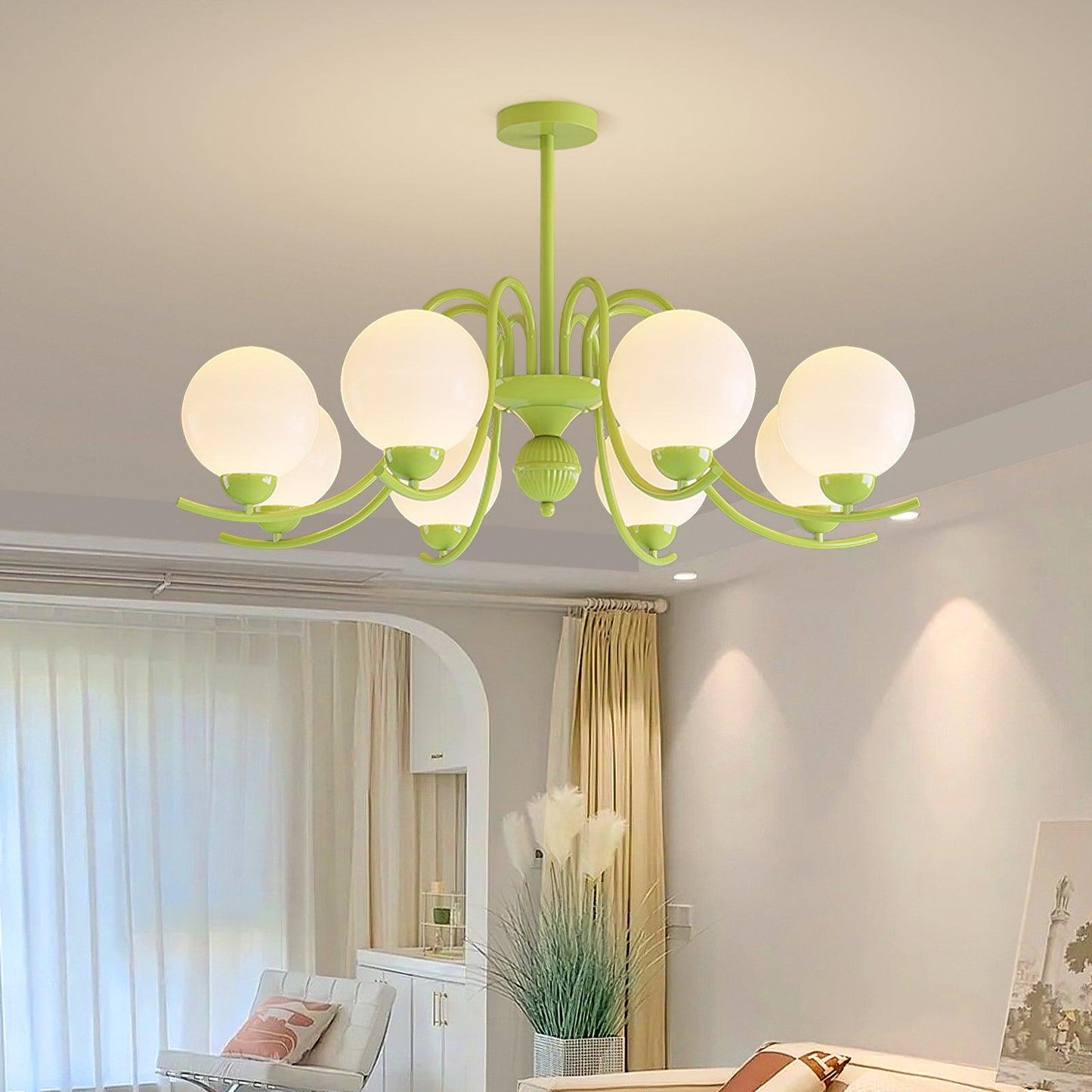 Vanilla Ball Ceiling fixture Chandelier