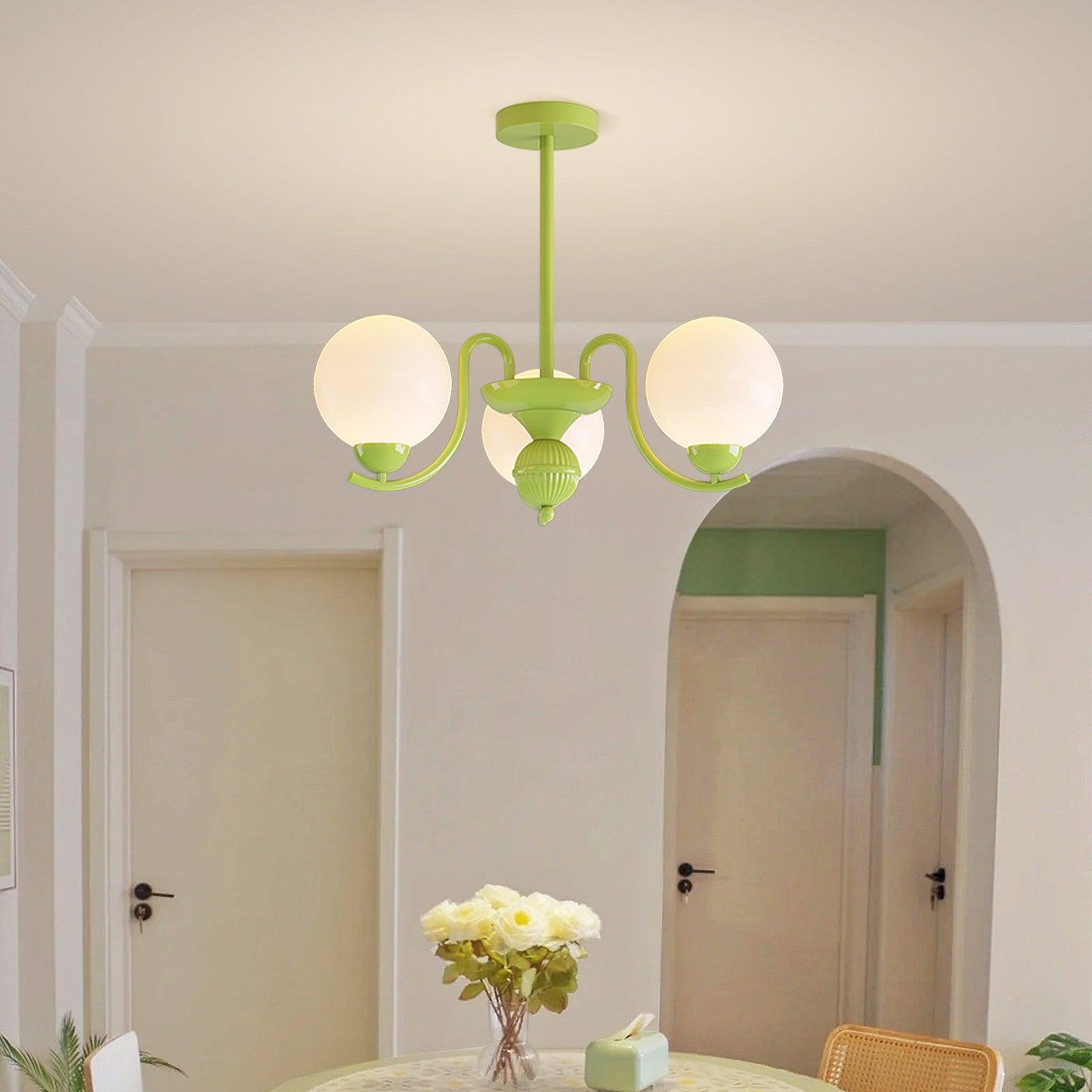 Vanilla Ball Ceiling fixture Chandelier