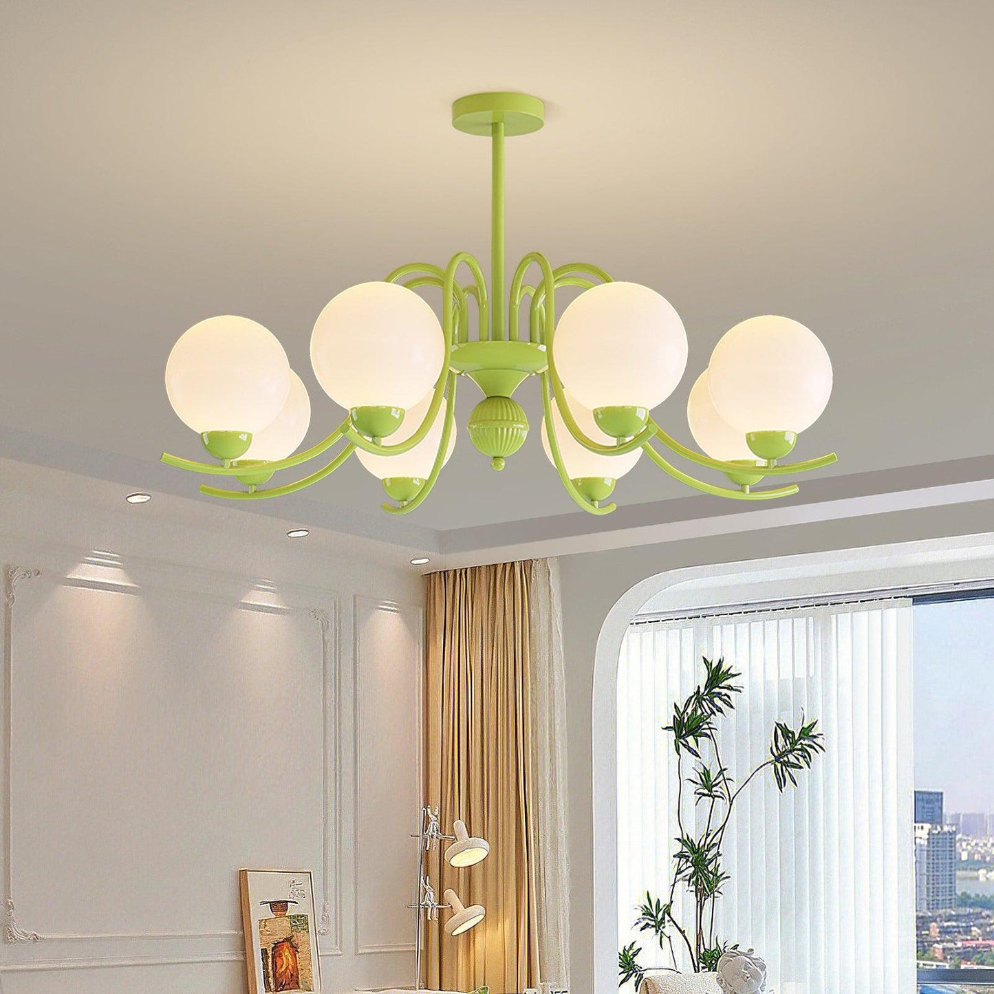 Vanilla Ball Ceiling fixture Chandelier