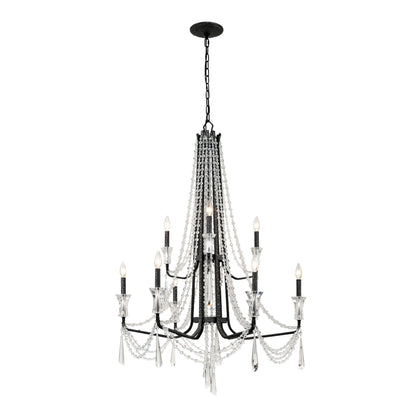 Varaluz Barcelona 34 Inch 9 Light Chandelier Cp41892