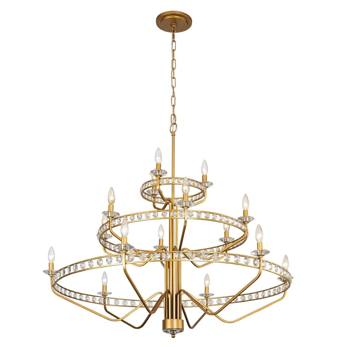 Varaluz Monroe 47 Inch 15 Light Chandelier Cp749243