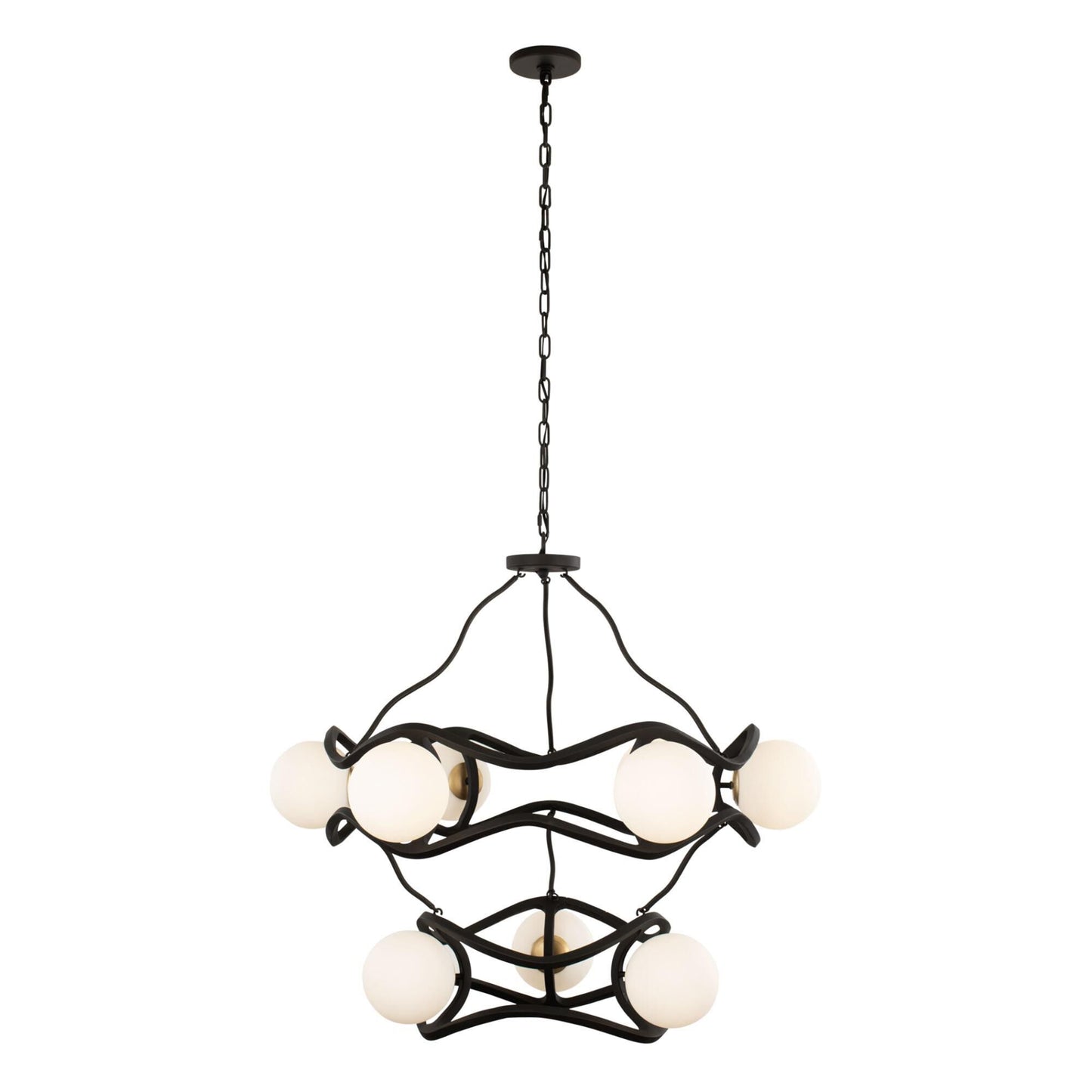 Varaluz Black Betty 36 Inch 9 Light Chandelier Cp769222