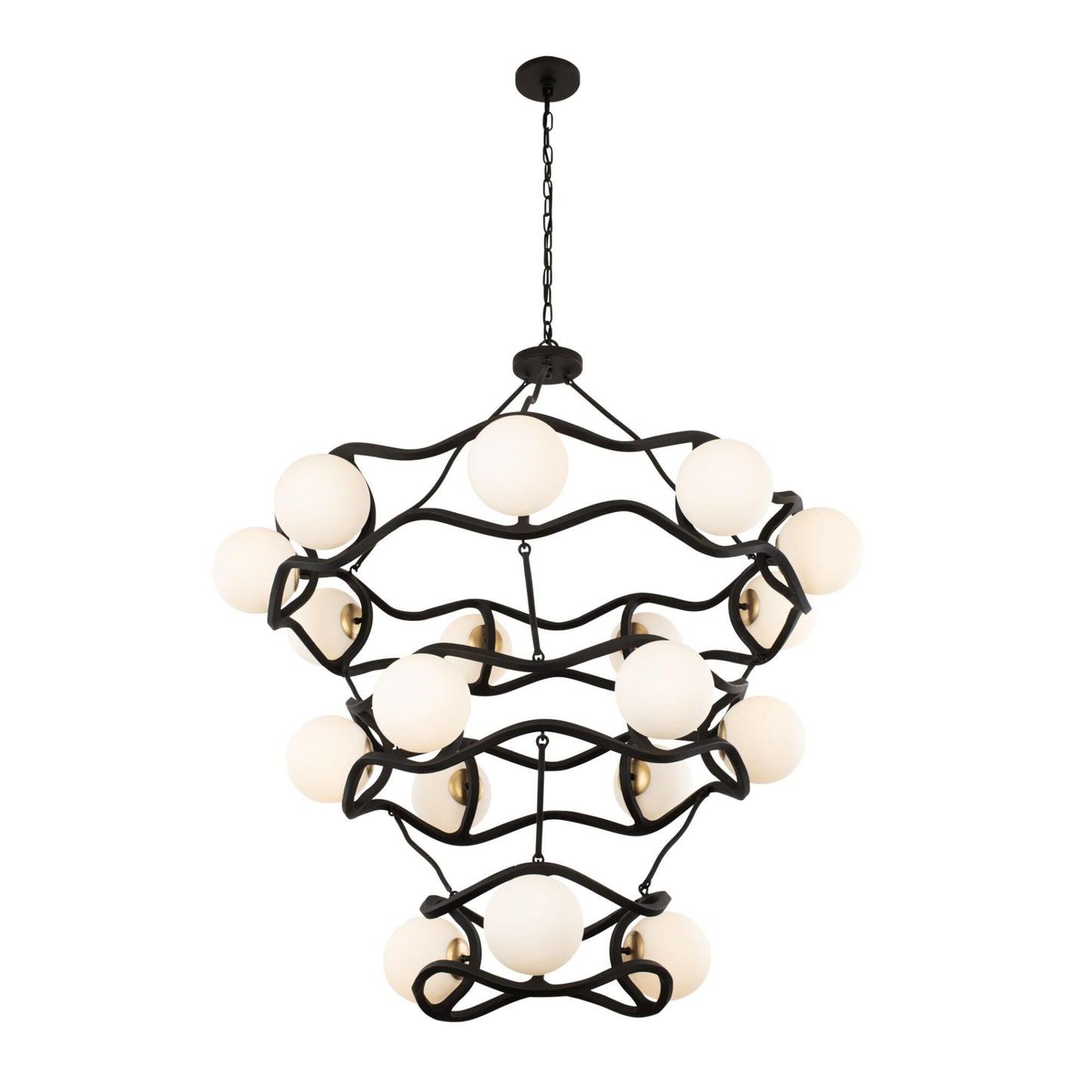 Varaluz Black Betty 43 Inch 18 Light Chandelier Cp769223