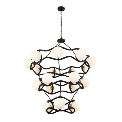 Varaluz Black Betty 43 Inch 18 Light Chandelier Cp769223