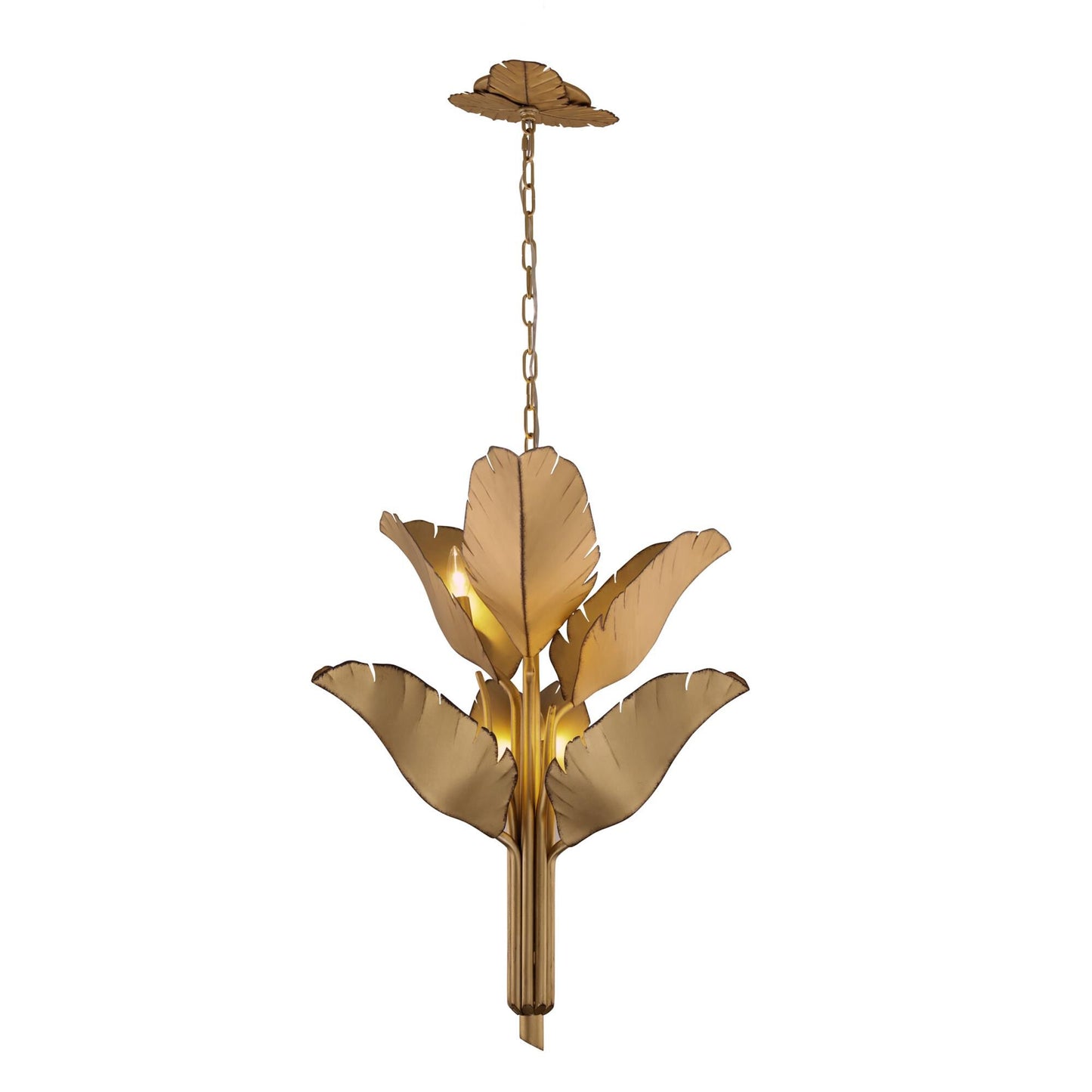 Varaluz Banana Leaf 25 Inch 6 Light Chandelier Cp441062