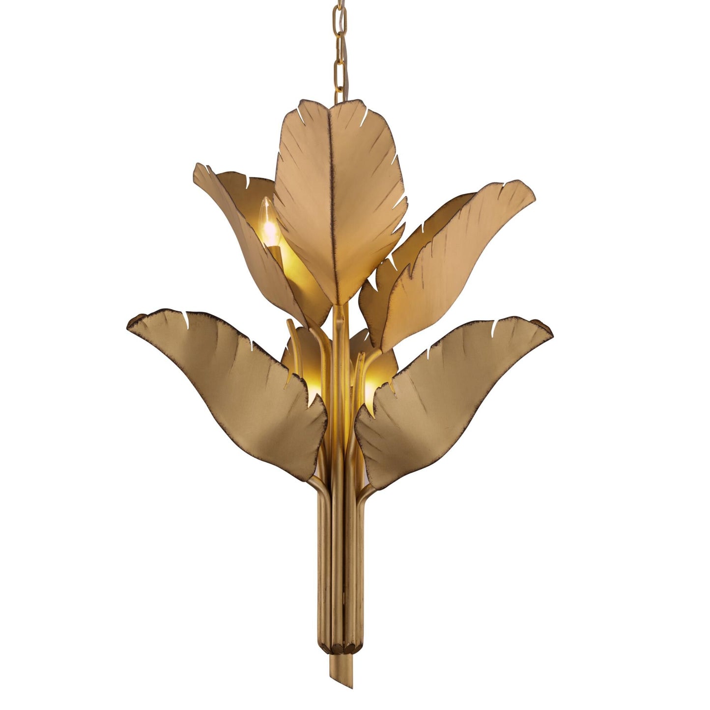 Varaluz Banana Leaf 25 Inch 6 Light Chandelier Cp441062