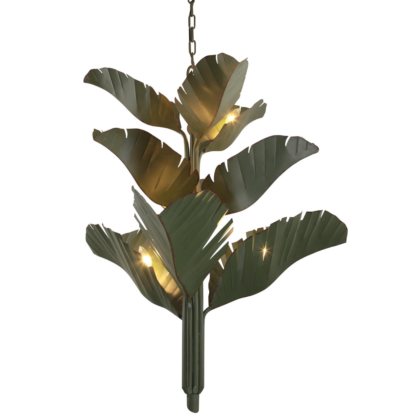 Varaluz Banana Leaf 35 Inch 9 Light Chandelier Cp441063