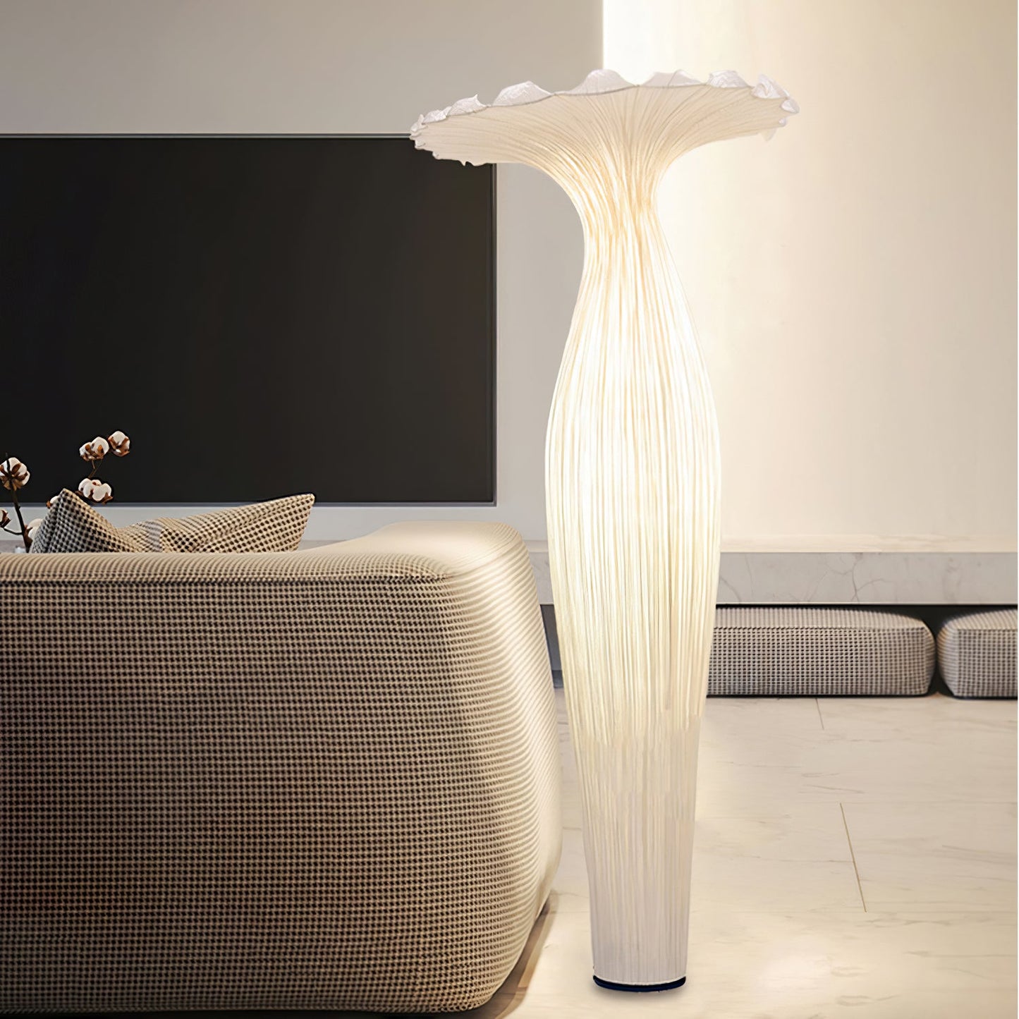 Vase Fabric Reading Lamp Floor Lamp