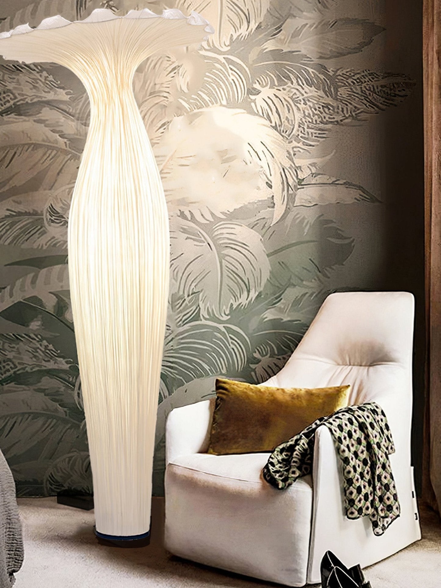 Vase Fabric Reading Lamp Floor Lamp