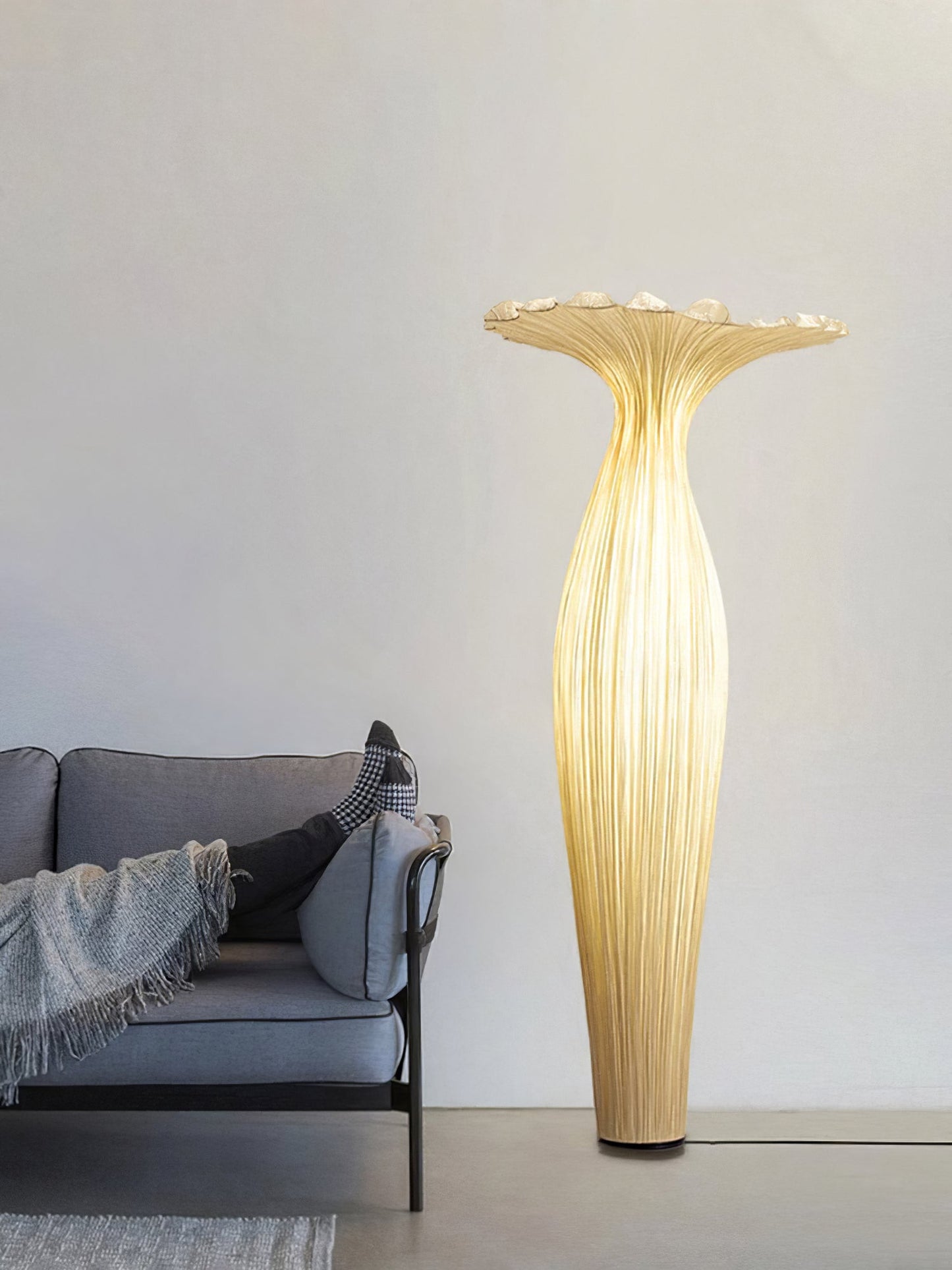 Vase Fabric Reading Lamp Floor Lamp