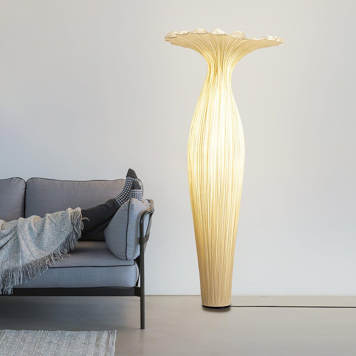 Vase Fabric Reading Lamp Floor Lamp