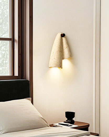 Velo Draped Stone Sconce