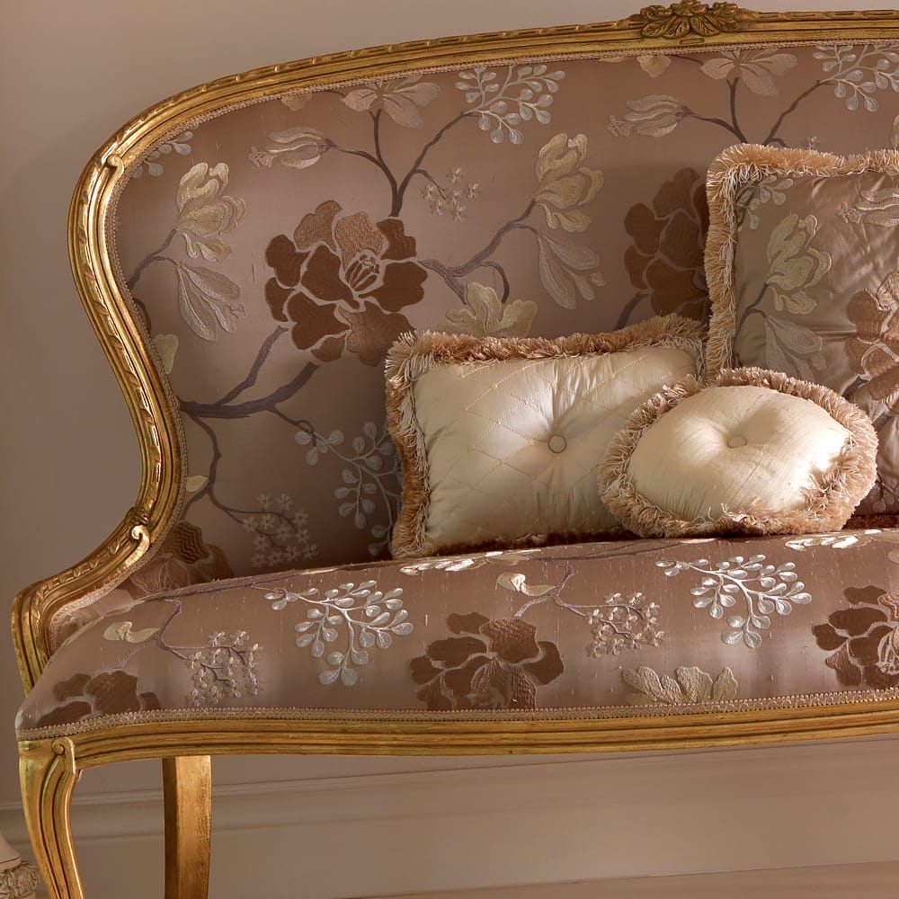 Venetian Style Gold Italian 2 Seater Sofa