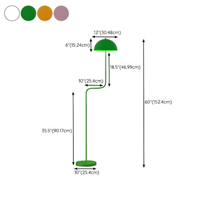 Verdant Arc Reading Lamp Floor Lamp