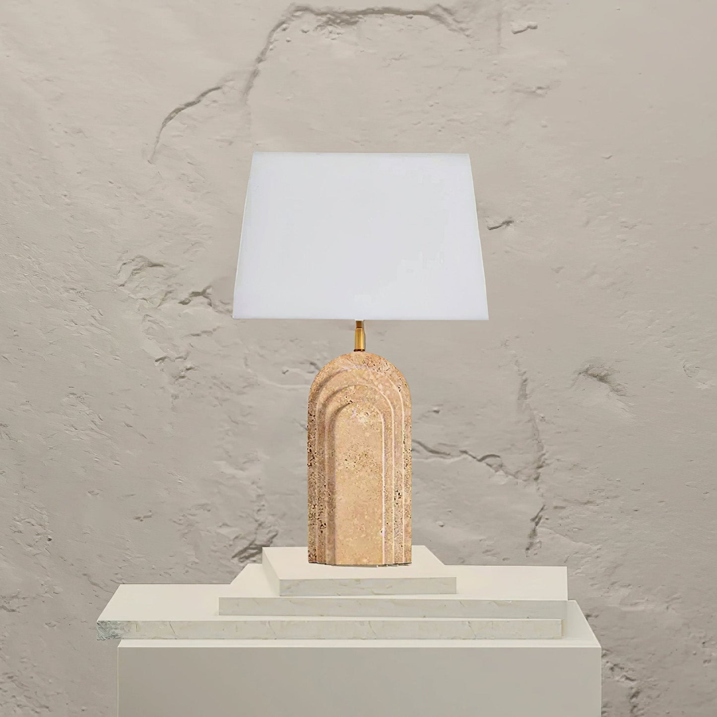 Verdura Travertine Table Lamp