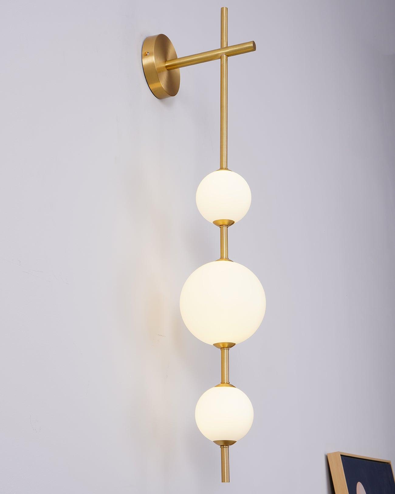 Vertical Globe Plug-in Lamp bracket Wall Lamp