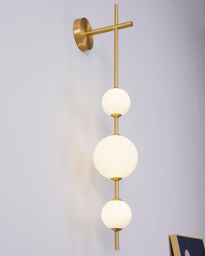 Vertical Globe Plug-in Lamp bracket Wall Lamp