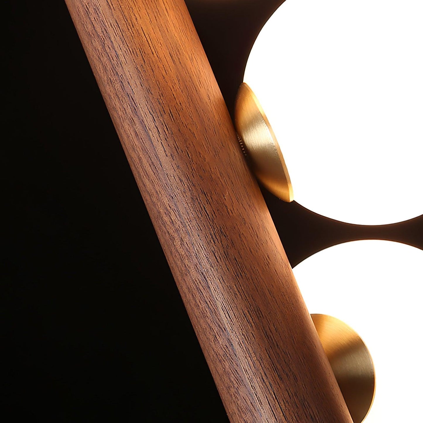 Vertical Orb Timber Droplight Pendant Lamp