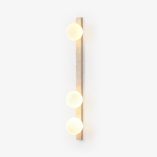 Vertical Travertine Wall Sconce