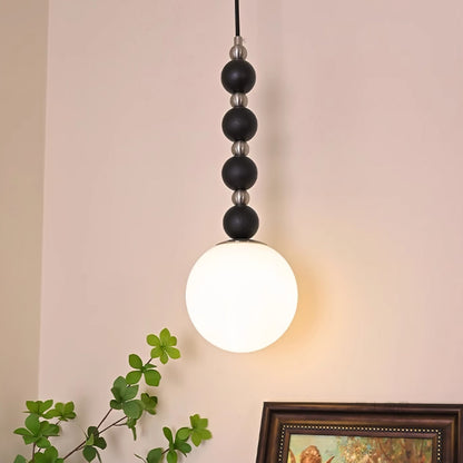 Vertical Walnut Balls Houselight Pendant Lamp