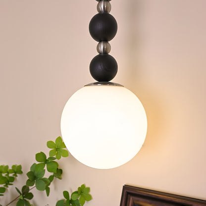 Vertical Walnut Balls Houselight Pendant Lamp