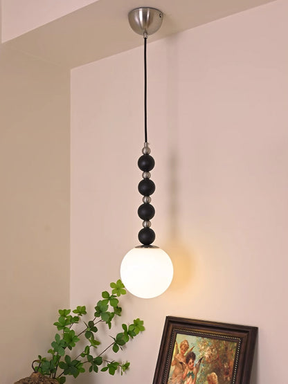 Vertical Walnut Balls Houselight Pendant Lamp