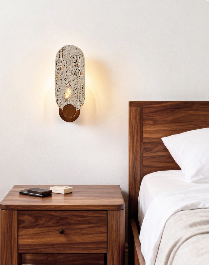 Vesper Travertine Wall Light