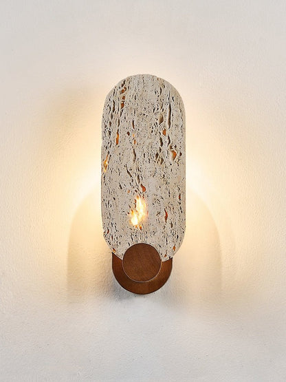 Vesper Travertine Wall Light