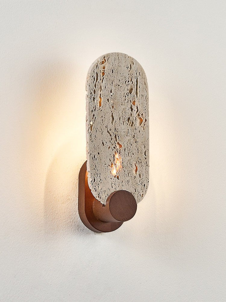Vesper Travertine Wall Light