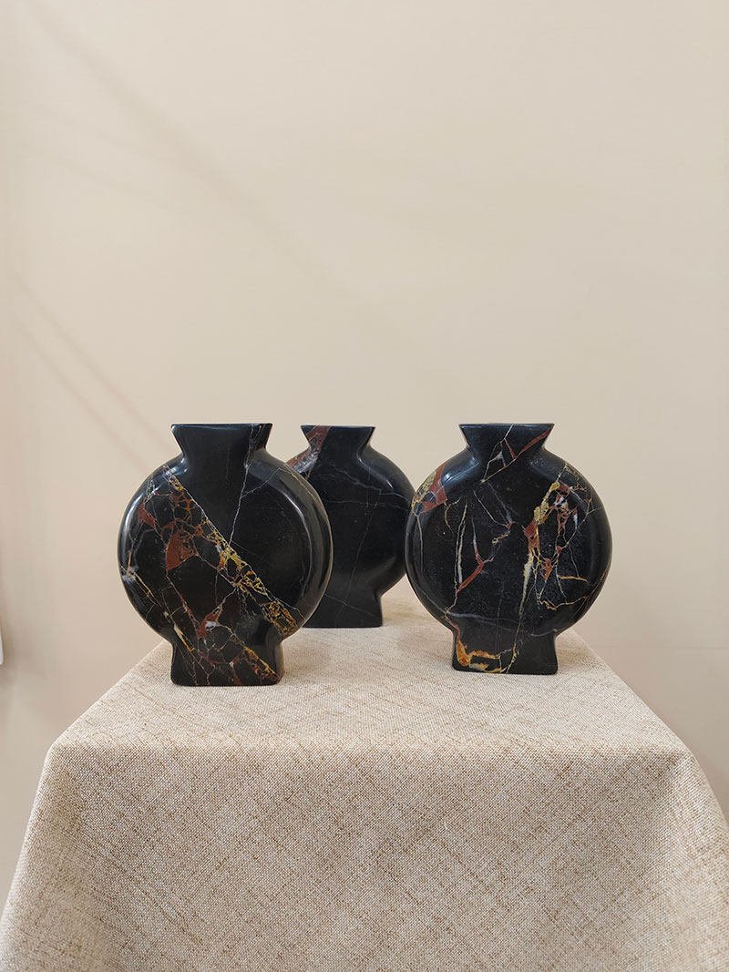 Vetra Noir Marble Vase