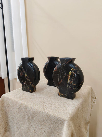 Vetra Noir Marble Vase