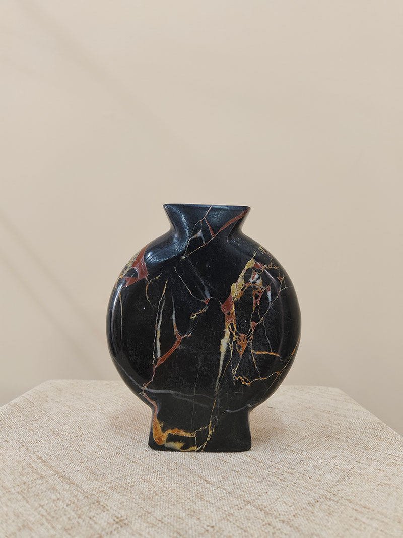 Vetra Noir Marble Vase