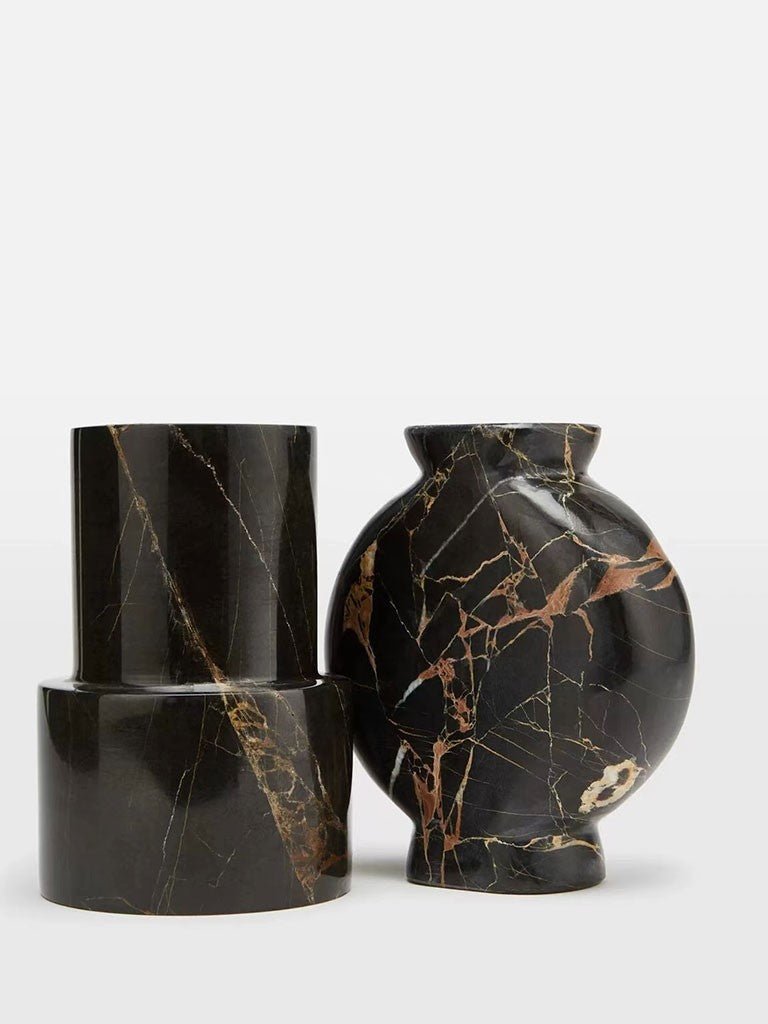 Vetra Noir Marble Vase