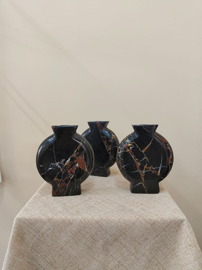 Vetra Noir Marble Vase