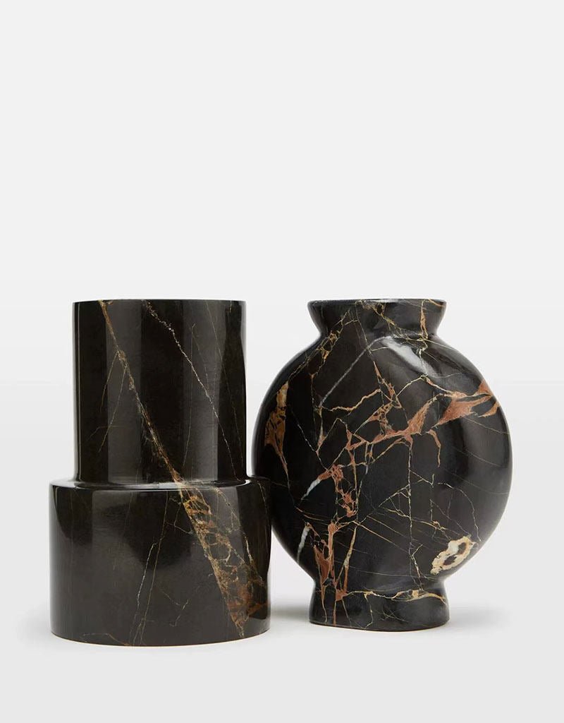 Vetra Noir Marble Vase