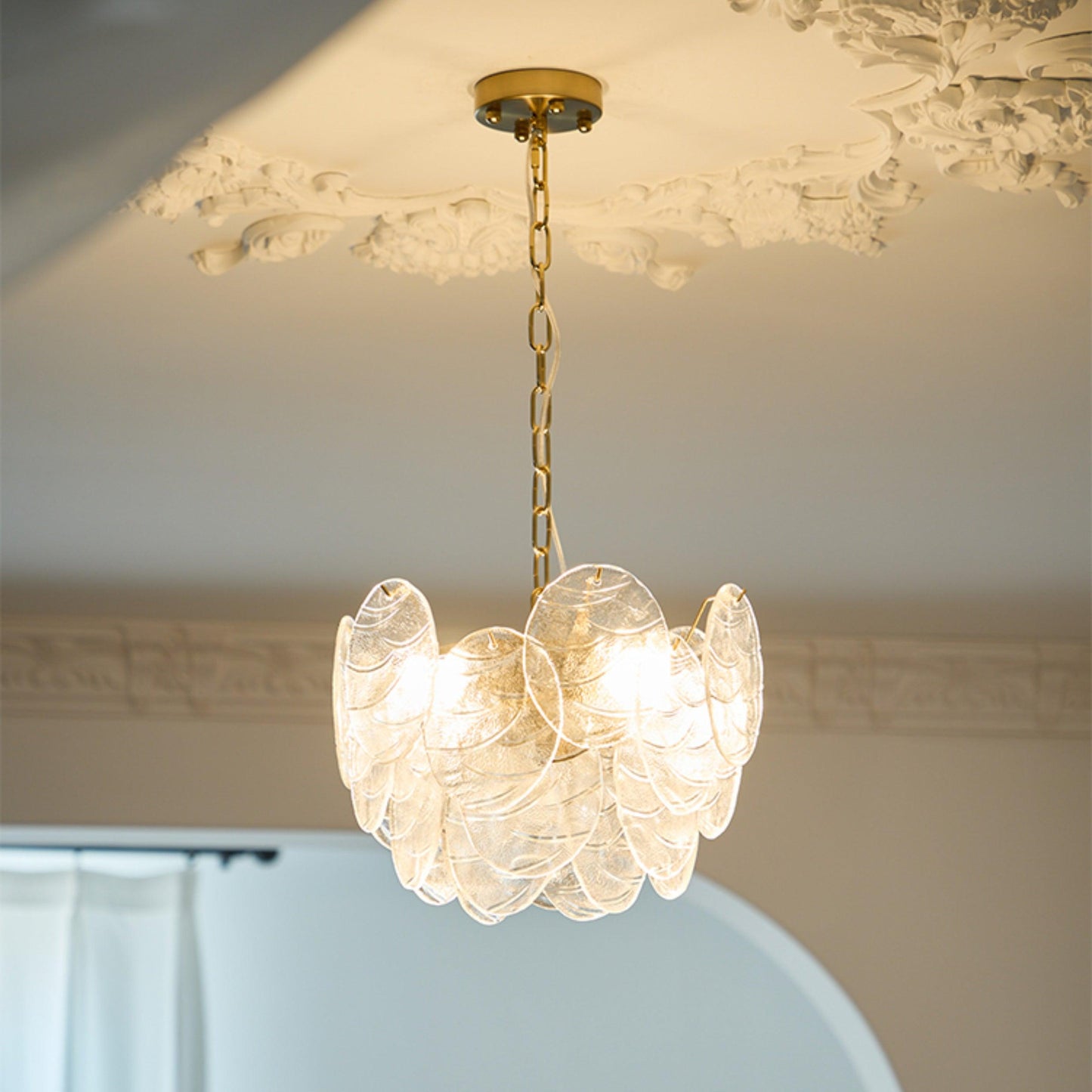 Victorian Disc Ceiling fixture Chandelier