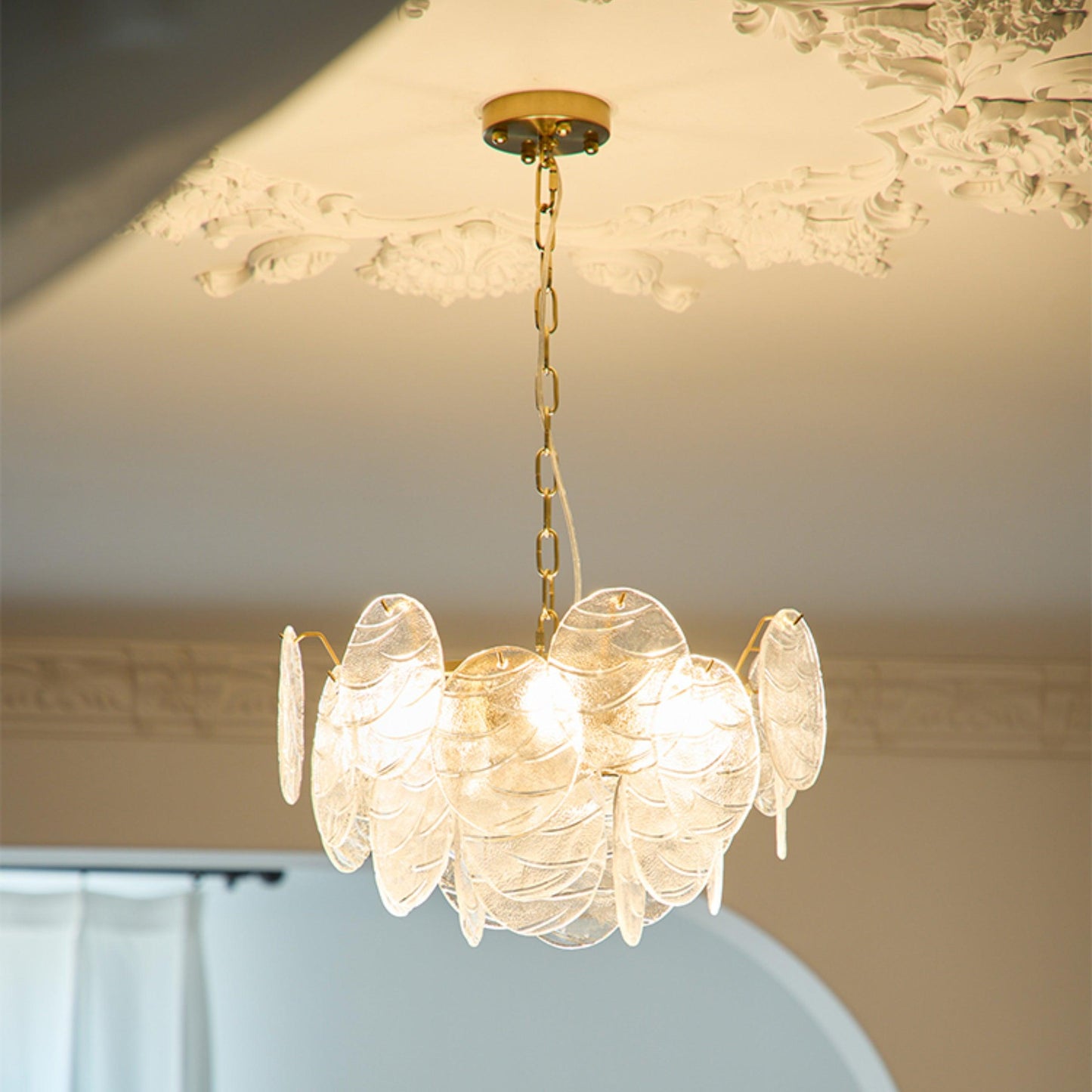 Victorian Disc Ceiling fixture Chandelier