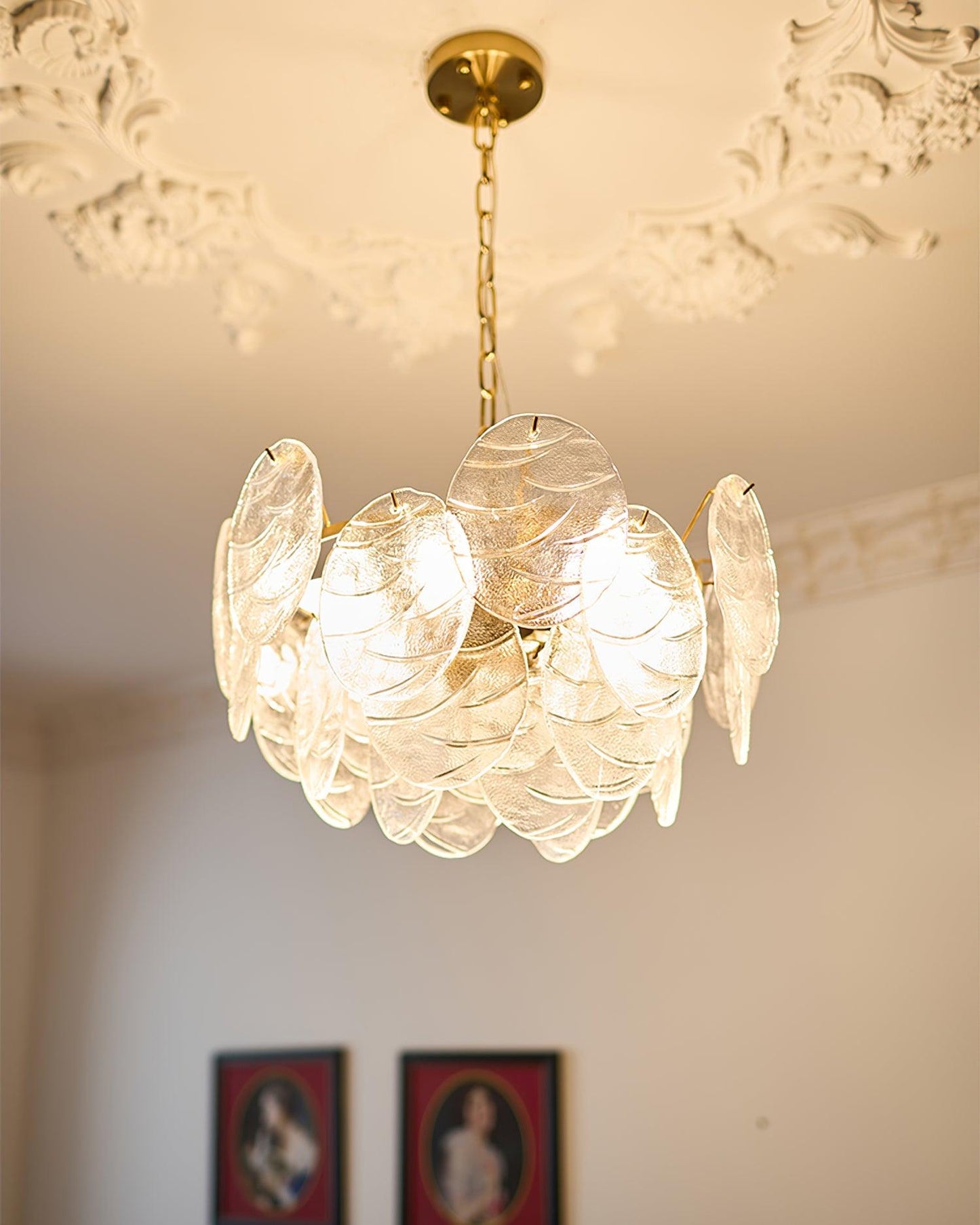 Victorian Disc Ceiling fixture Chandelier