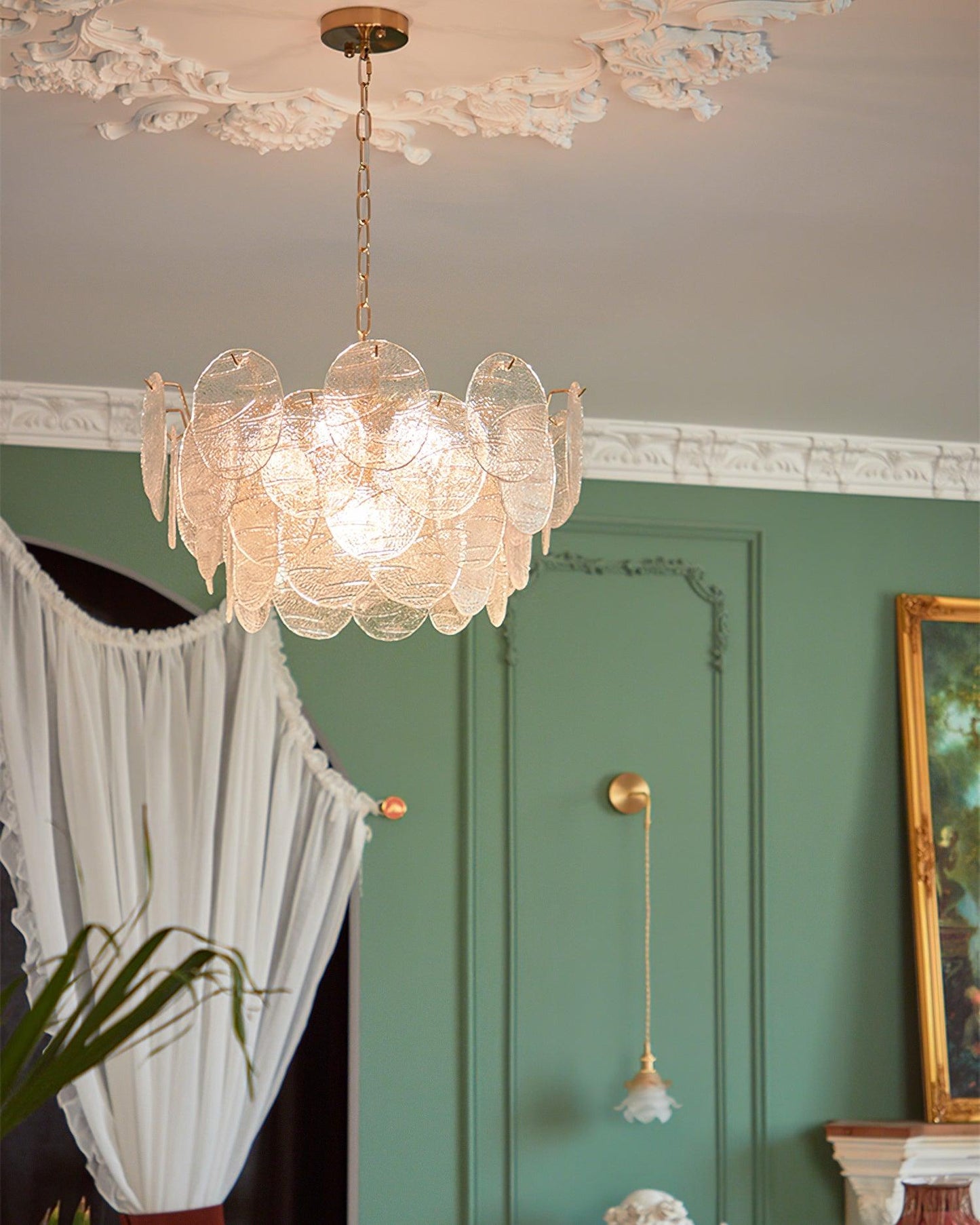 Victorian Disc Ceiling fixture Chandelier