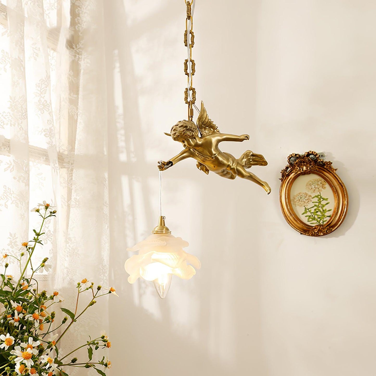 Vintage Angel Droplight Pendant Light