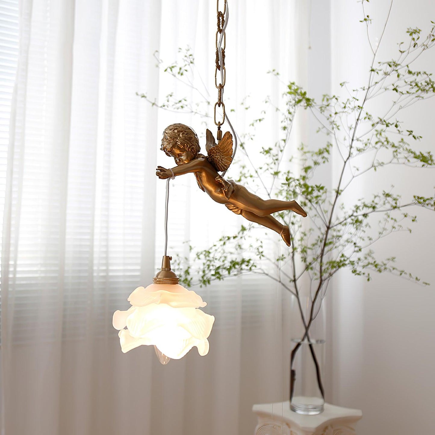 Vintage Angel Droplight Pendant Light