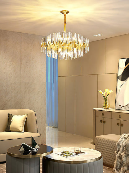 Vintage Antique Brass Electrolier Chandelier