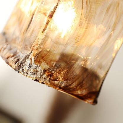 Vintage Brown Glass Ceiling light fitting Pendant Light